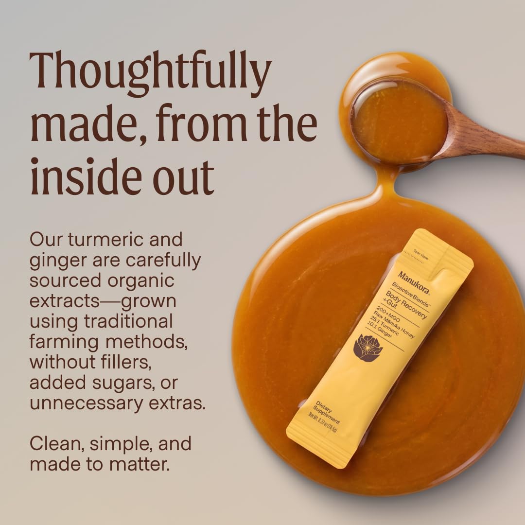 Manukora Miel de Manuka Brut, ingrédients naturels en sachets