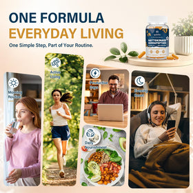 Marafiki Nattokinase 12 000 FU Liposomal capsules sur une cuillère en bois