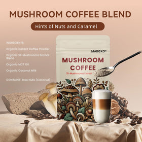 MARGXO Café aux Champignons 10 Extraits 180g vue de côté