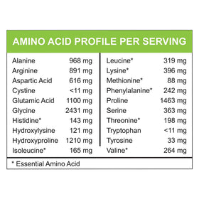 MariGold Poudre de Collagène Peptides 472g sur une table avec des ingrédients sains