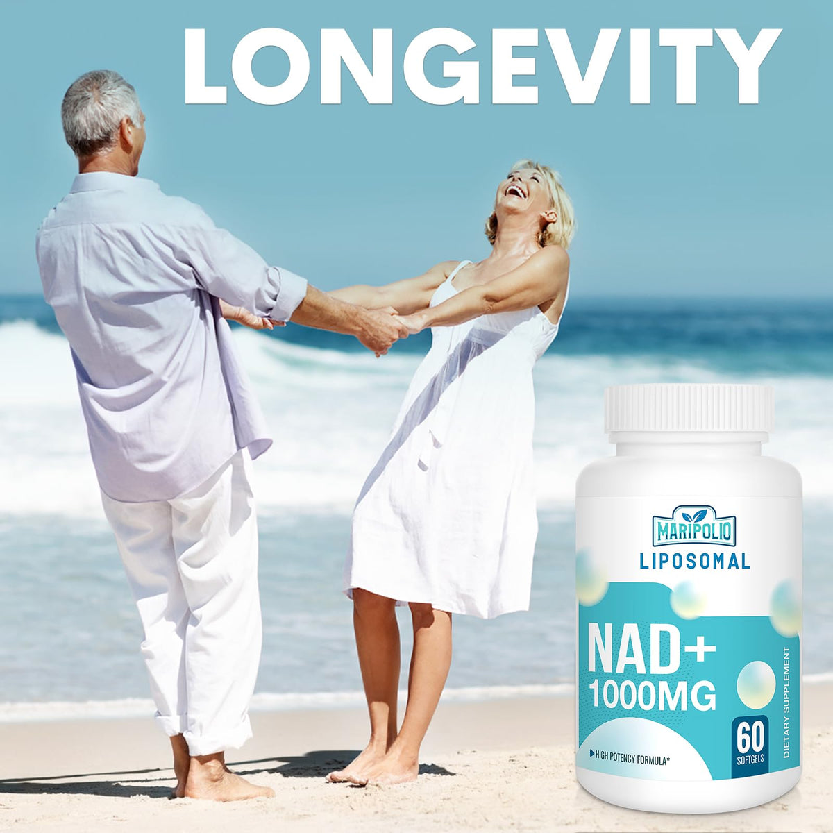 Maripolio Liposomal NAD+ à côté d'autres compléments alimentaires