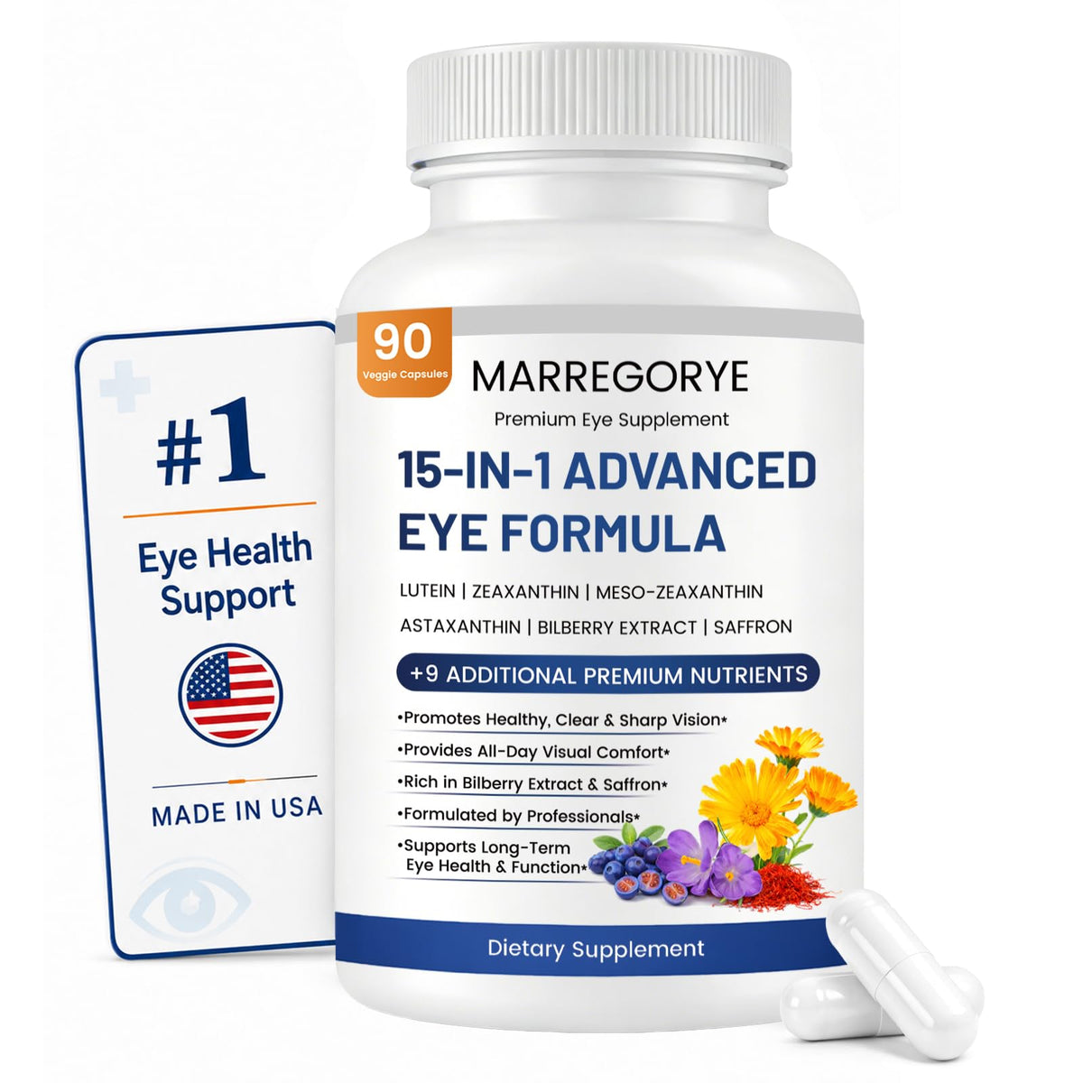 Marregorye Neurobella 15-en-1 Formule Avancée pour les Yeux - vue avant