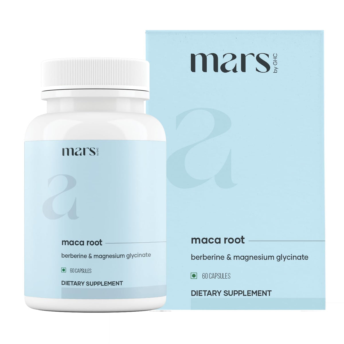 mars by GHC Capsules de Racine de Maca 60 capsules, vue de face