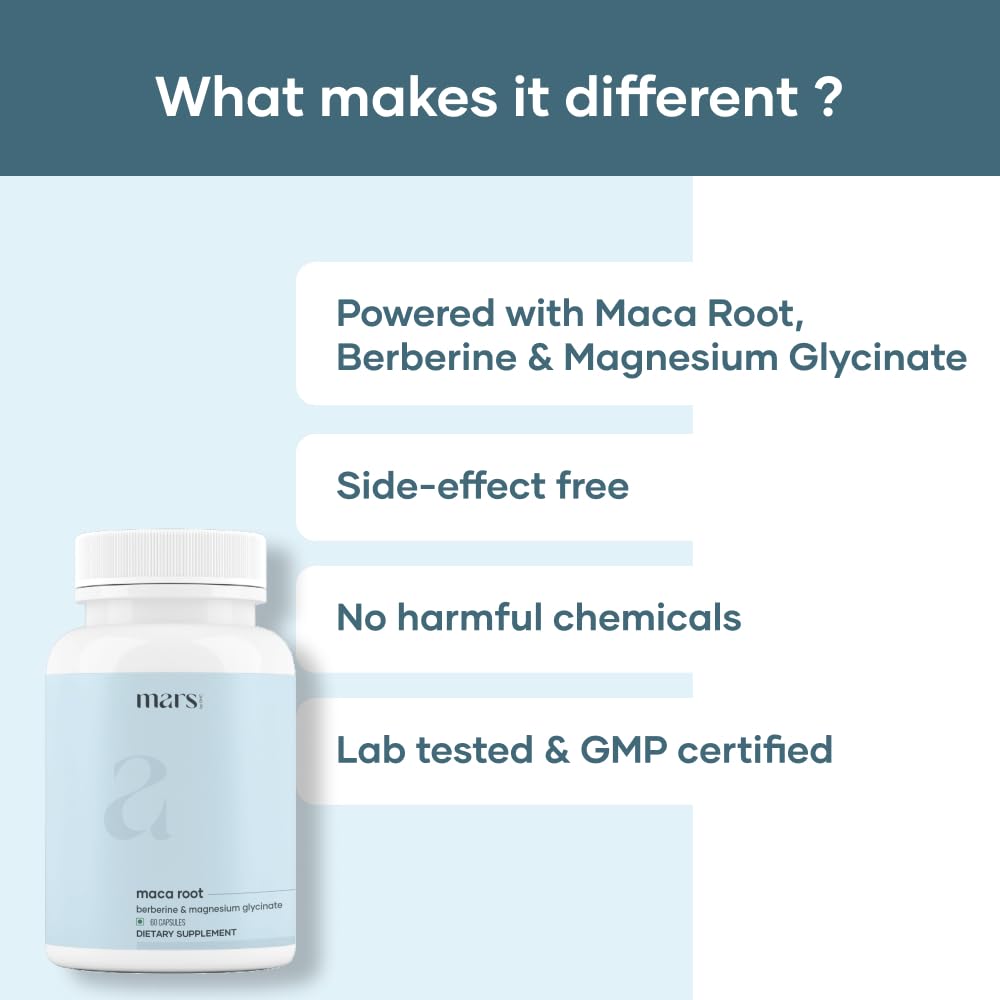 mars by GHC Capsules de Racine de Maca, vue de côté