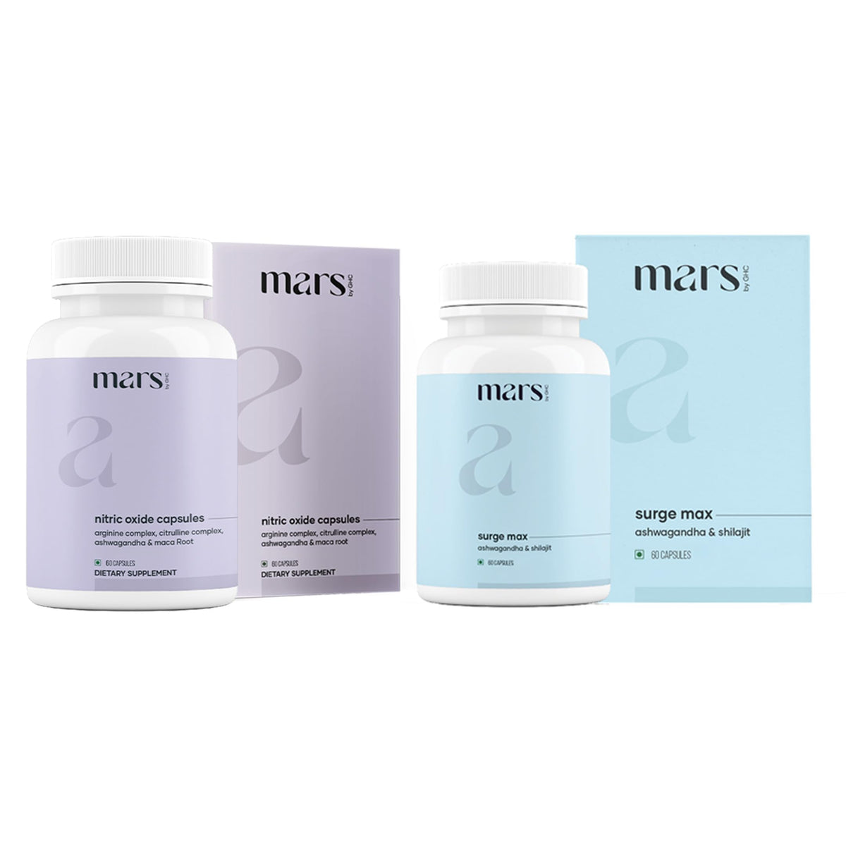 mars by GHC Growth Max Combo 120 capsules front view