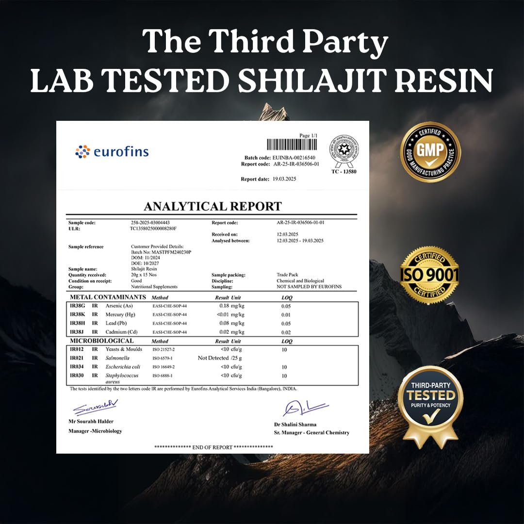 mars by GHC Résine de Shilajit Himalayen 15g sur une surface en bois