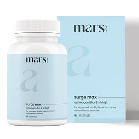 Mars Surgemax capsules 60 avec Shilajit et Safed Musli, vue avant
