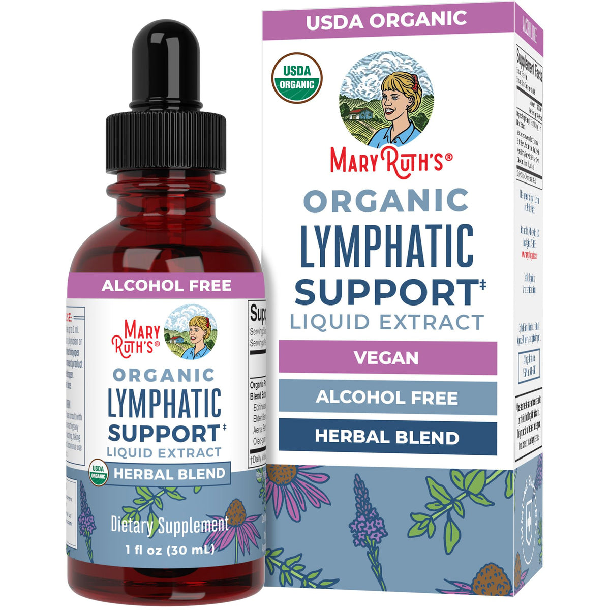 MARYRUTH'S Complément Alimentaire Lymphatique 30 ml vue avant