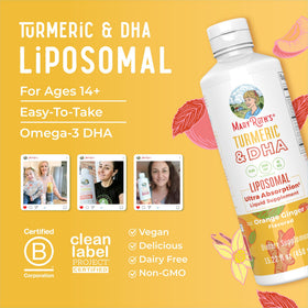 MARYRUTH'S Curcuma & DHA Liposomal 520mg dosage