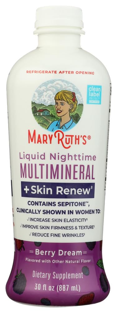 MARYRUTH'S Multimineral Liquide Nuit 30 Portions, bouteille sur fond neutre