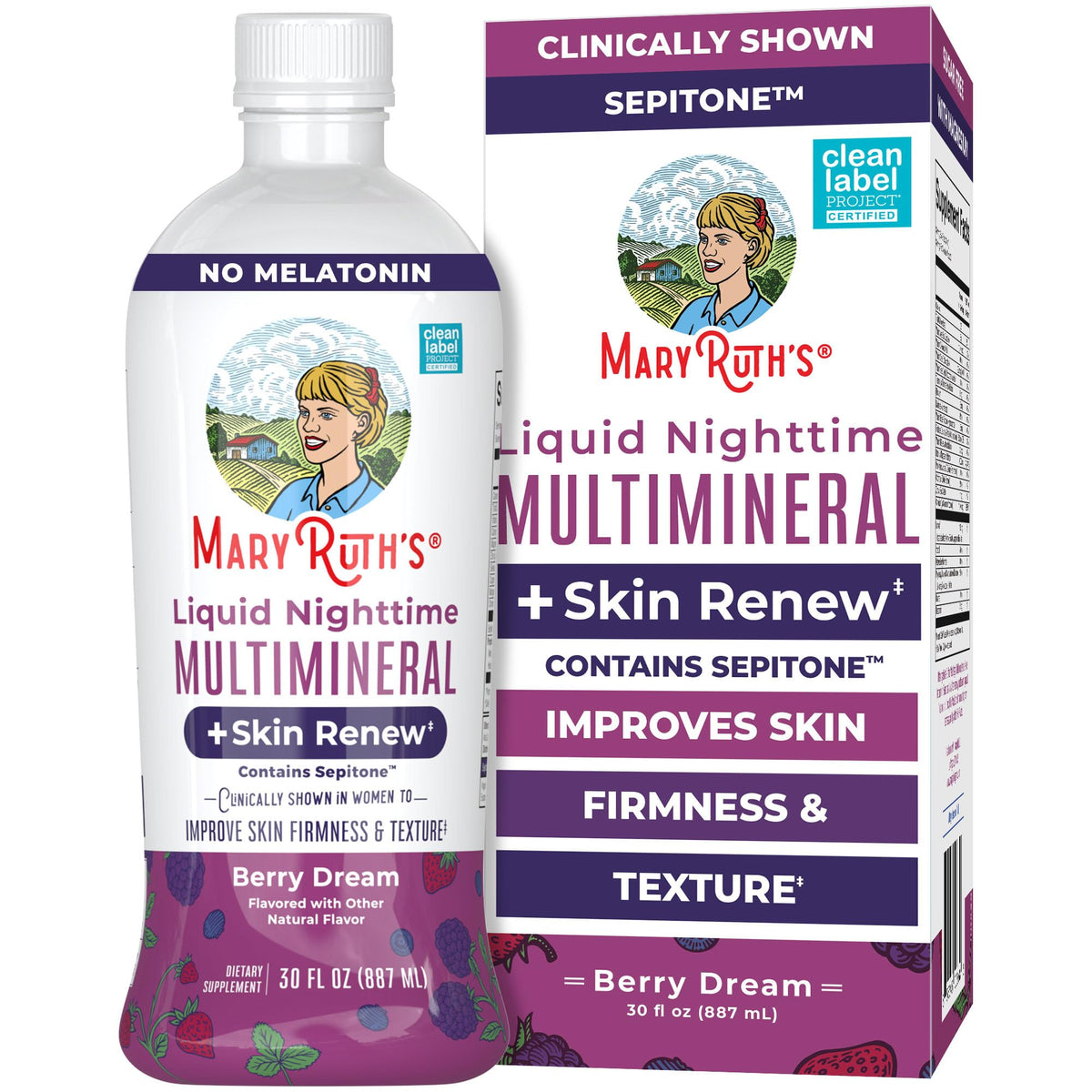 MARYRUTH'S Multimineral Liquide Nuit 30 Portions, bouteille vue de face