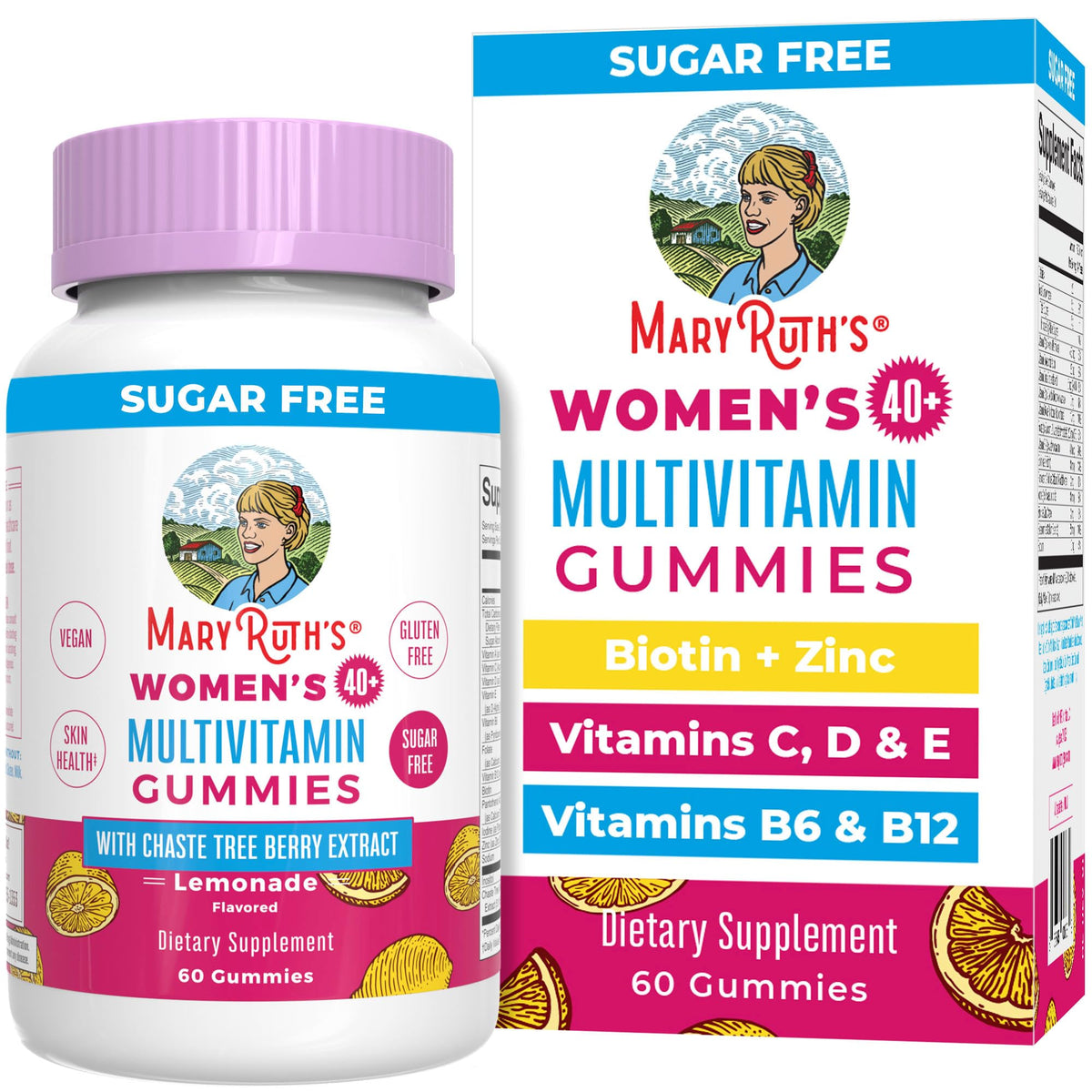 MARYRUTH'S Multivitamines Femmes 40+ Gummies 60 Comprimés, vue de face