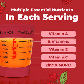 MARYRUTH'S Multivitamines Liquides Framboise 32 Servings - dosage dans une cuillère