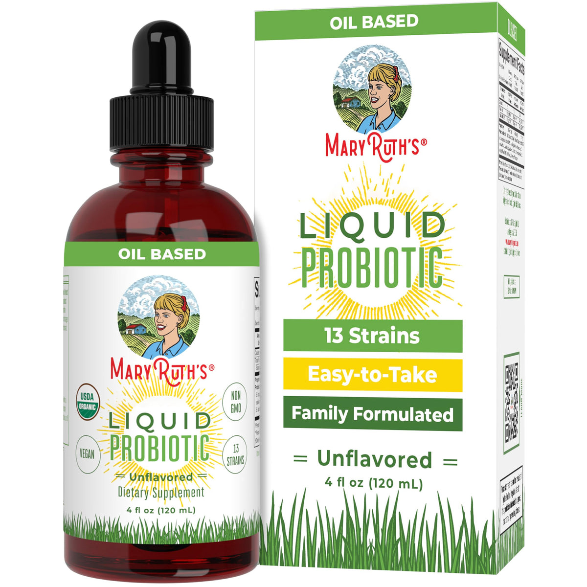 MARYRUTH'S Probiotique Liquide Bio 250g bouteille avec compte-gouttes