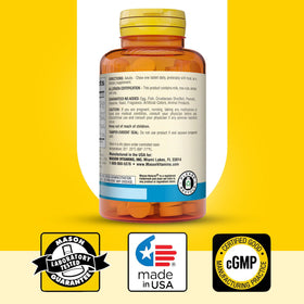 MASON NATURAL Calcium 600 mg avec Vitamine D3 sur une table en bois