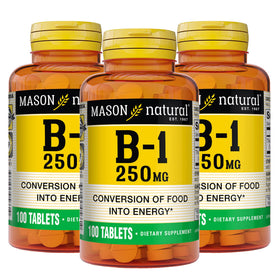 MASON NATURAL Complément Alimentaire B1 250 mg - Vue de face