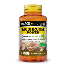 MASON NATURAL Complément Alimentaire Champignons 60 Tablettes, vue de face