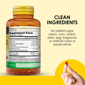 MASON NATURAL Complexe de Vitamines B gélules molles avec étiquette