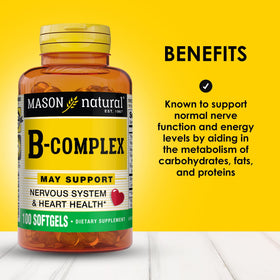 MASON NATURAL Complexe de Vitamines B gélules molles en boîte
