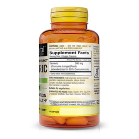 MASON NATURAL Curcuma 500 mg capsules végétales, vue de côté