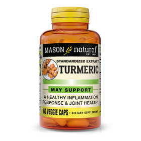 MASON NATURAL Curcuma 500 mg capsules végétales, vue de l'avant