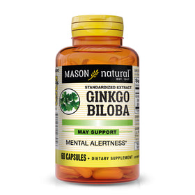 MASON NATURAL Ginkgo Biloba 60 capsules boîte avant vue