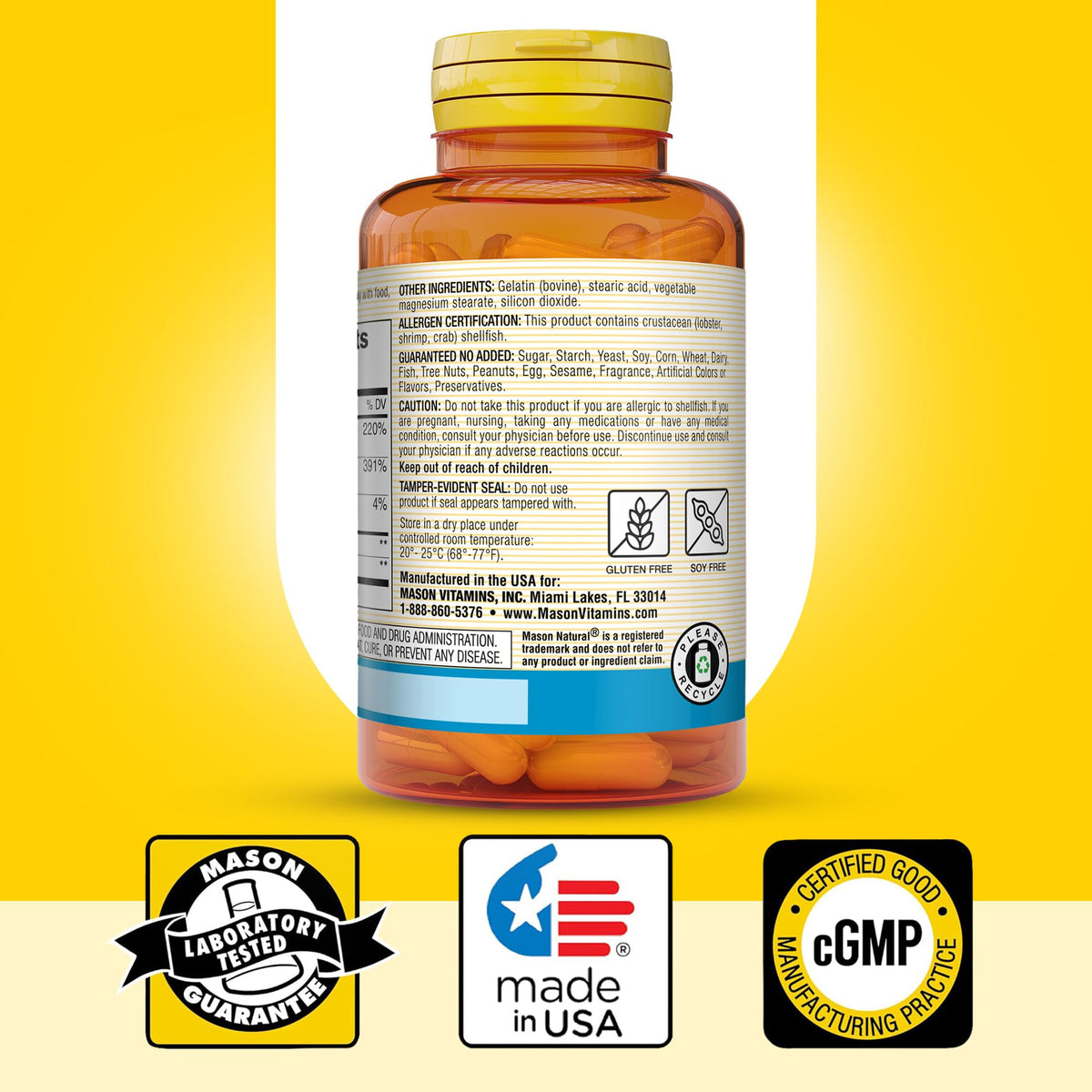 MASON NATURAL Glucosamine Chondroitin 1500/1200 présentation en lifestyle