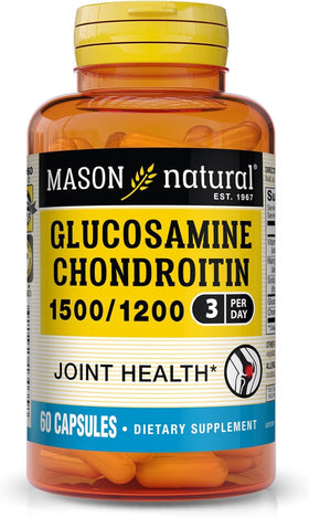 MASON NATURAL Glucosamine Chondroitin 1500 mg 1200 mg Vitamine C capsules avant