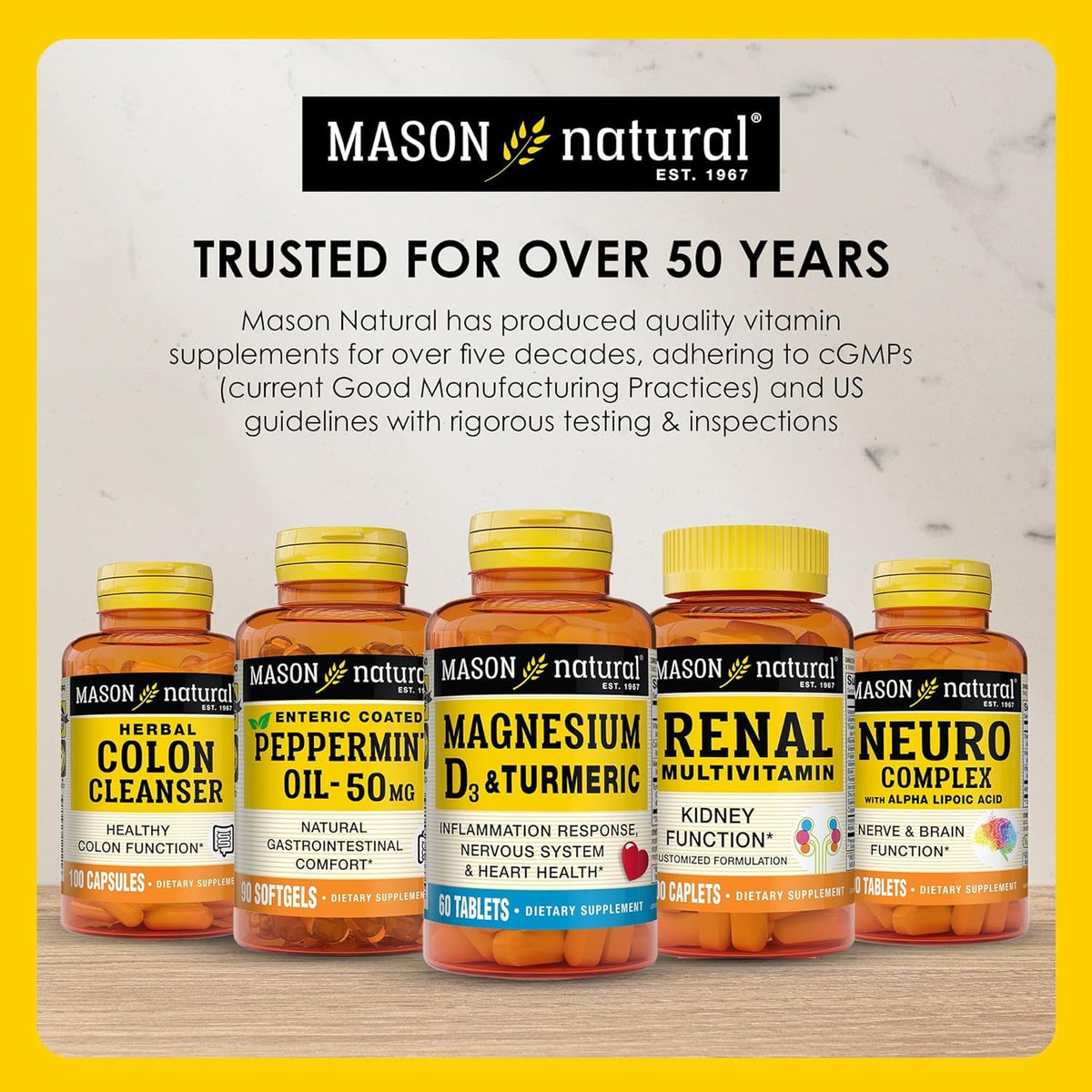 MASON NATURAL Glucosamine Chondroitin 1500 mg 1200 mg Vitamine C contenu