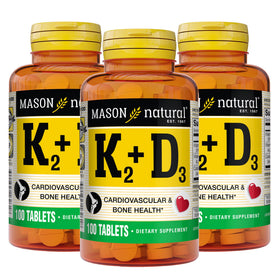 MASON NATURAL K2 & D3 avec Calcium 300 jours - vue avant