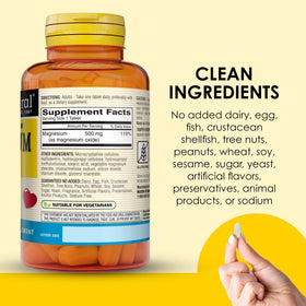 MASON NATURAL Magnésium 500 mg comprimés, mise en situation sur un bureau