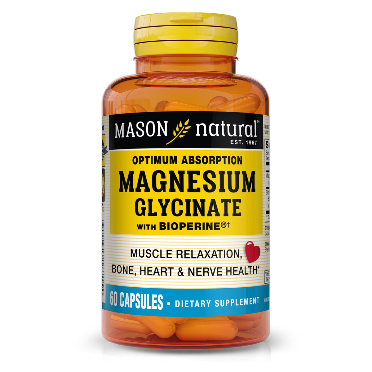 MASON NATURAL Magnésium Glycinate 240 mg vue de face
