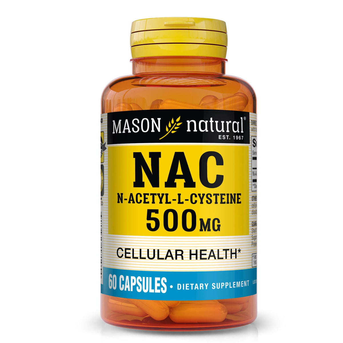 MASON NATURAL NAC N-Acétyl-L-Cystéine 500 mg capsules avant