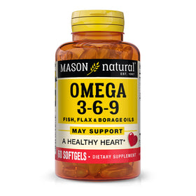 MASON NATURAL Omega 3-6-9 gélules vue de face avec étiquette