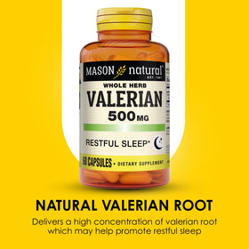 MASON NATURAL Racine de Valériane 500 mg côté emballage