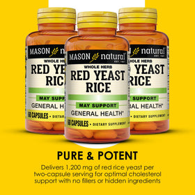 MASON NATURAL Riz Rouge 60 capsules avec ingrédients