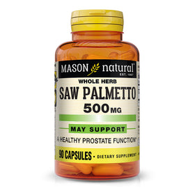 MASON NATURAL Saw Palmetto 500 mg 90 capsules, vue de face