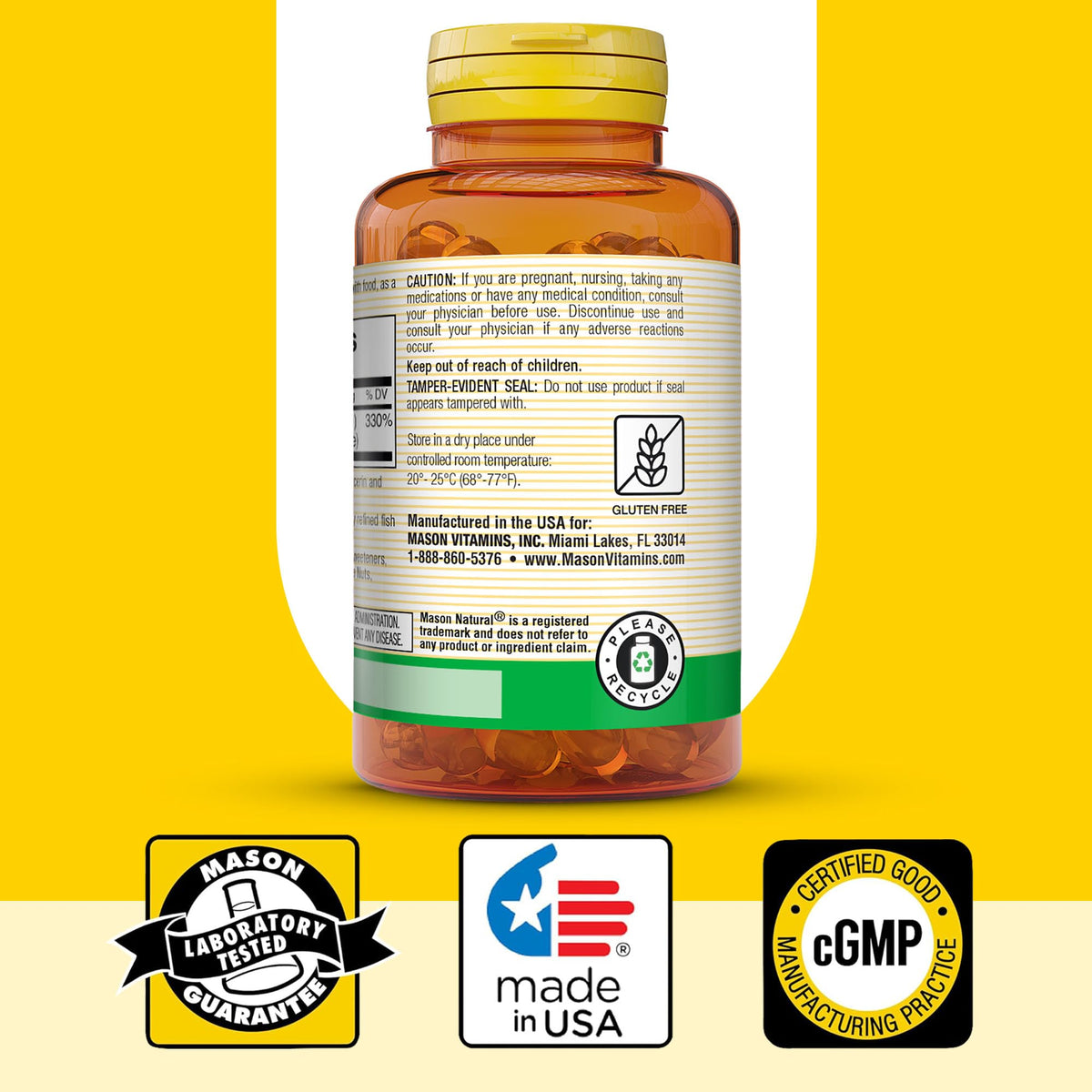 MASON NATURAL Vitamine A 3 000 mcg gélules molles dans un environnement naturel
