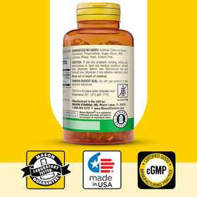 MASON NATURAL Vitamine D3 125 mcg gélules sur une table en bois