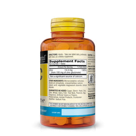 MASON NATURAL Zinc 100 mg comprimés, vue arrière