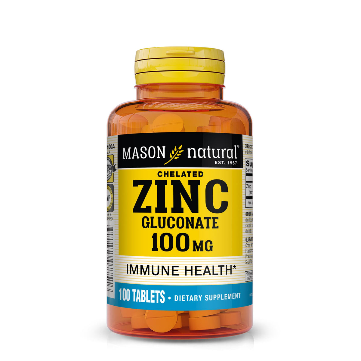 MASON NATURAL Zinc 100 mg comprimés, vue avant