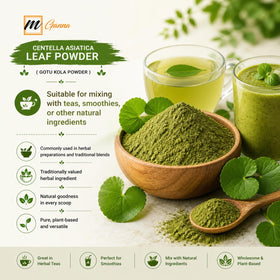 Masque facial fait avec la poudre de Gotu Kola