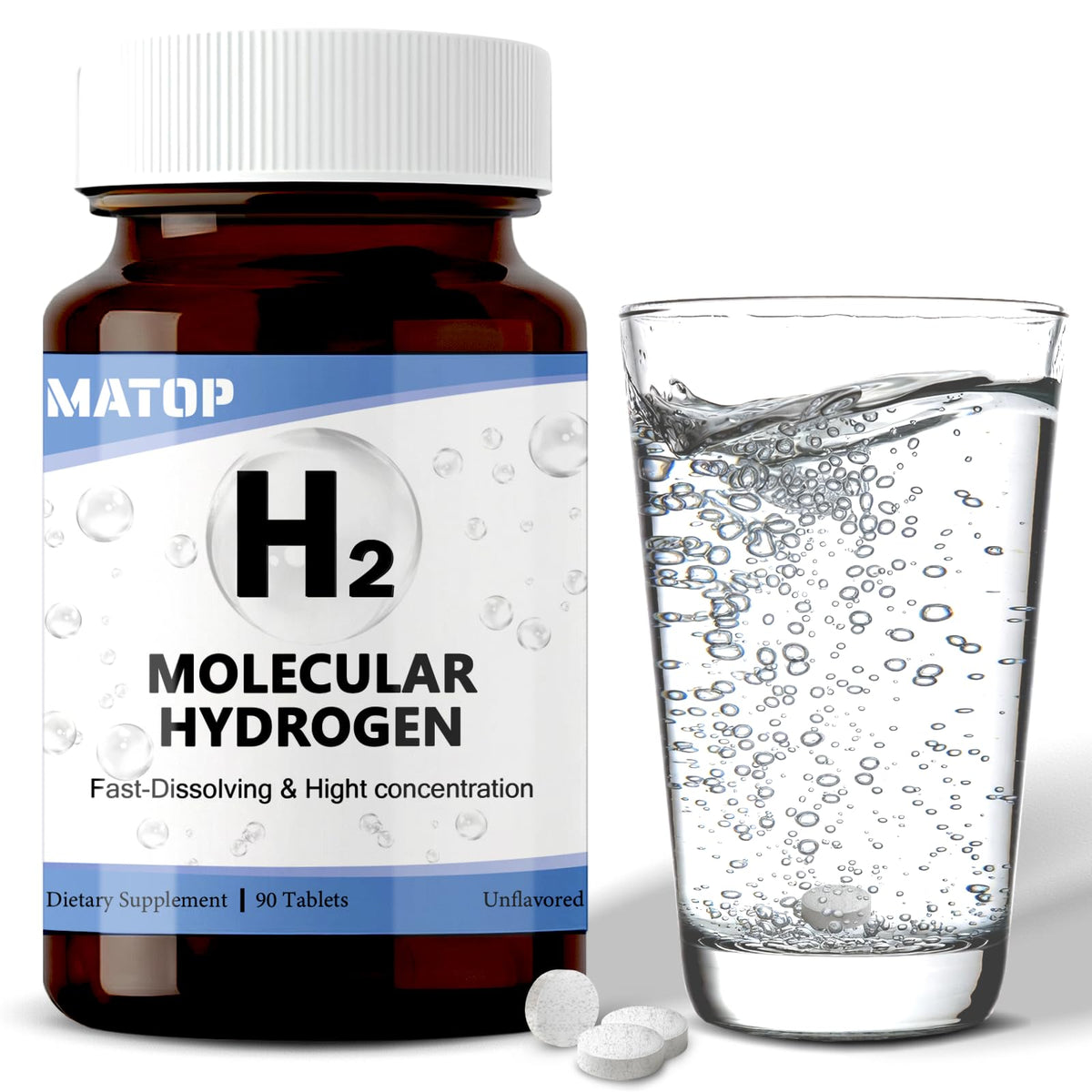 MATOP comprimés d'hydrogène moléculaire boîte avant vue