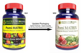 Matrix Nutrients POMI Matrix packaging avec ingrédients naturels