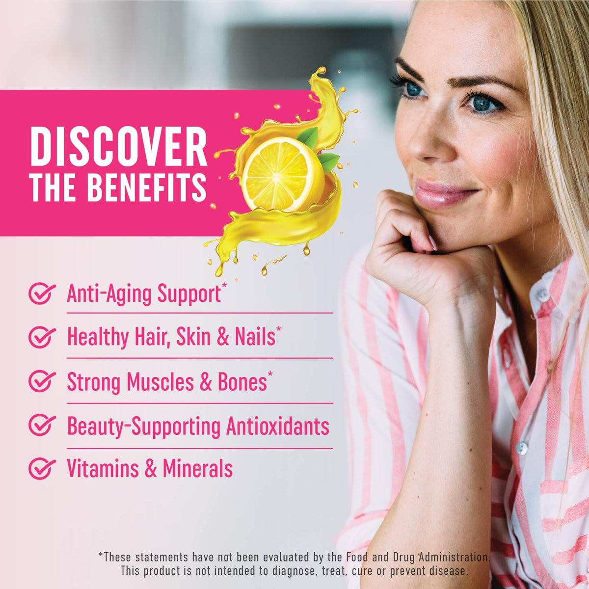 MAV NUTRITION Collagen Gummies 200mg gummies sur une table