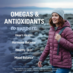 MAV NUTRITION Compléments Omega 3 avec huile de onagre, vue latérale