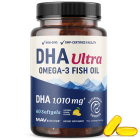 MAV NUTRITION DHA Ultra 1010MG 60 Capsules, vue de face