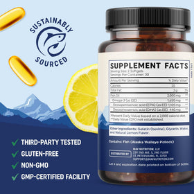 MAV NUTRITION EPA Ultra 1105MG boîte avec gélules en arrière-plan