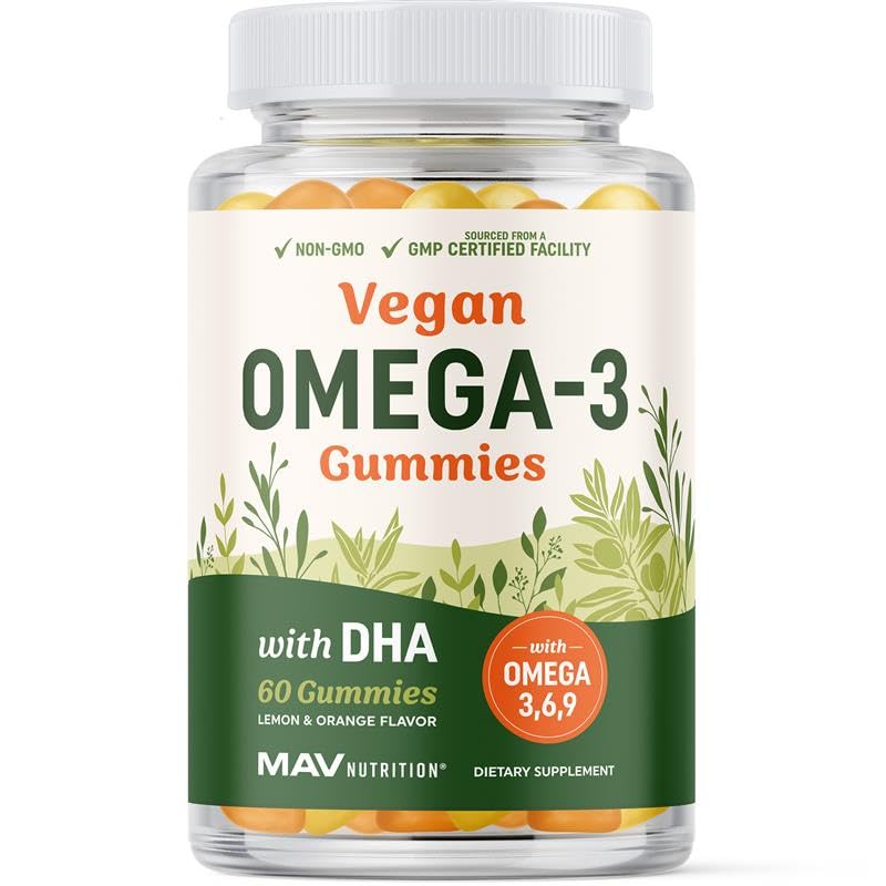 MAV NUTRITION Gummies Omega 3-6-9 bouteille de 60 gummies