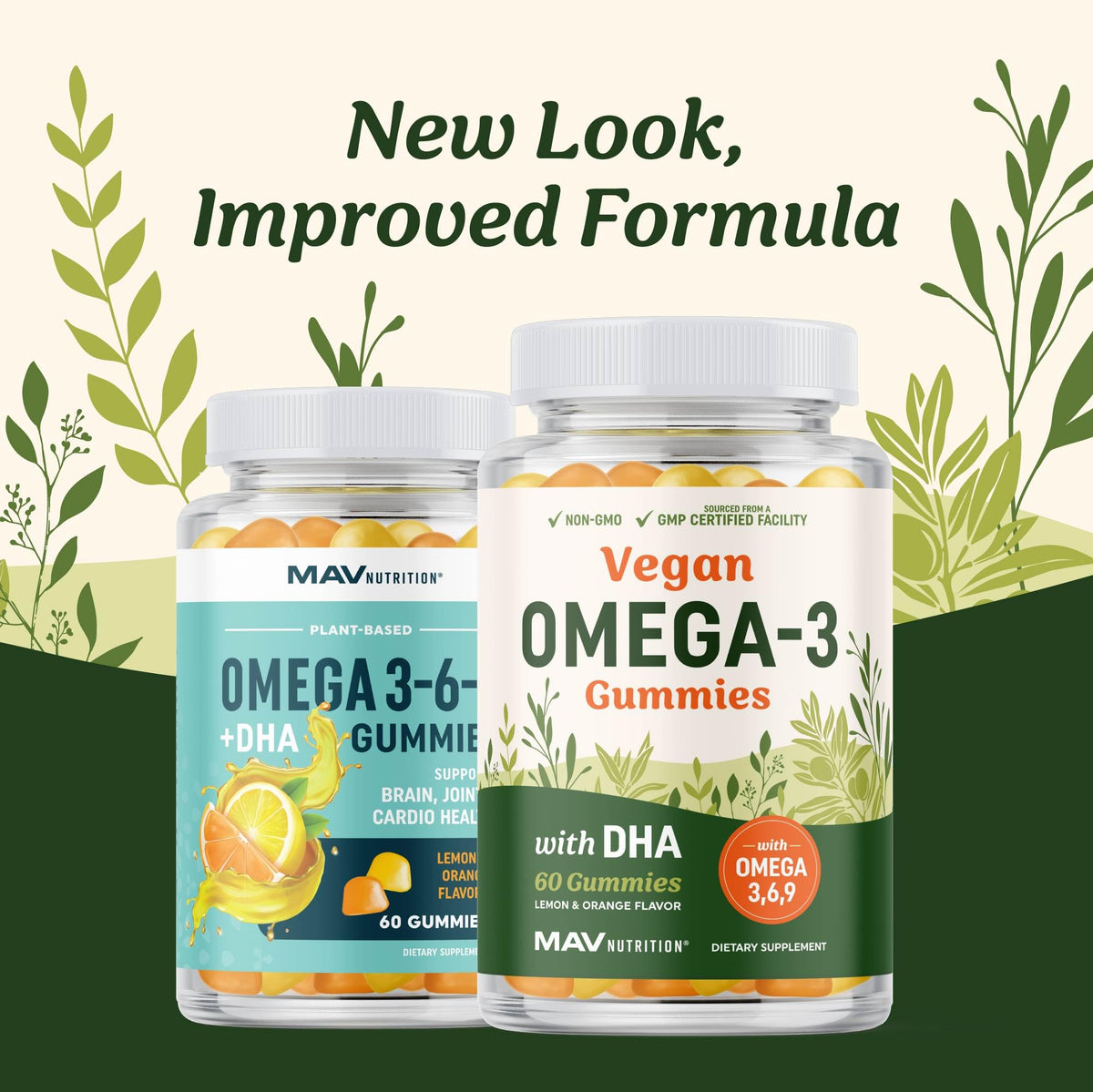 MAV NUTRITION Gummies Omega 3-6-9 gummies au goût orange